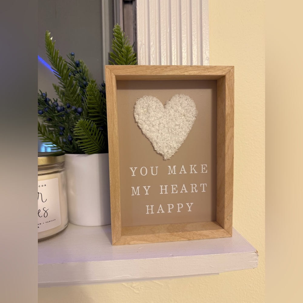 Heartfelt Wall Art with Wooden Frame
